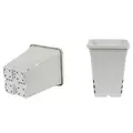 SunPack 7"x7" Square Pot, White 9" Tall