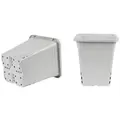 SunPack 9"x9" Square Pot, White 10" Tall