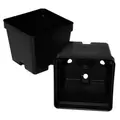 T. O. Plastics 04.00 Sq Pot Square Vacuum Traditional 400 Black 500 Per Case 30Cs/Pl 700070C