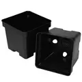 T. O. Plastics 04.50 Sq Pot Square Vacuum Traditional 450 Black 300 Per Case 32Cs/Pl 700076C