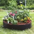 Smart Pot 50" Round Raised Bed Black