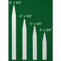 DPI 1000/5" Molded Plastic Labels White