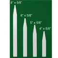 DPI 1000/6" Molded Plastic Labels White