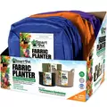 Smart Pot 12pc Colors 7gal Salad & Herb Grower (4 Each Berry Blue, Violet & Mandarin Orange)