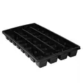 T. O. Plastics 02.50 Square Pot Tray 32 Count Press Fit Tray Black 50 Per Case 48 Cases Per Pallet