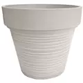 Gardener Select 12" Carved Finish Look White Planter