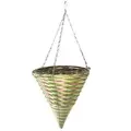 Gardener Select 12" Plastic Cone Hanging Basket Tan/Light Green/Green 20/CS