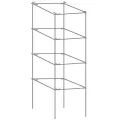 Gardener Select 46"x11.5" Square Folding Tomato Cage Galvanized