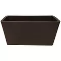 Gardener Select 10" Rectangle Balcony Planter Chocolate