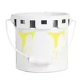 Gardener Select 4" Zinc Paint Pattern Planter Yellow 3.9"x3.9"x3.7"