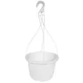 Grower Select 12.00 Twist Hanging Basket 2.32gal White Bulk 1932/PL Cap Dish and Hanger sold Separate
