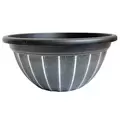 Grower Select 12.00 Serenity Bowl Black / Silver 1.24gal 72/CS - 12in OD x 5.43in H