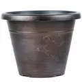 Grower Select 12.00 Beth Pot Copper Wash 11.5 Liter 3.04gal 24/CS - 13.11in OD x 10.24in H