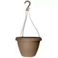 Grower Select 10.50 Cove Combo Hanging Basket, with Hanger, Ginger, 66 per Case, 10.51in OD x 6.75in H, 1.68Gallon