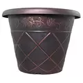 Grower Select 12.25 Lattice Pot Black / Copper 40/CS 41CS/PL