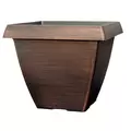 Grower Select 14.50 Square Cove Planter Warm Copper 20/CS