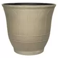 Grower Select 16.00 Scalloped Flare Planter Antique Concrete 7.7gal 18/CS - 16in OD x 14.2in H