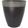 Grower Select 14.00 Gala Tall Planter High Gloss Black With Chalk Rim 7gal 9/CS - 14in OD X 15in H