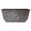 Grower Select 20.00 Anaheim Window Box Antique Slate 24/CS, 20.0in L x 10.0in W x 9in H x 13.6in BD, 20.37 Liters, 5.4 Gallons