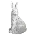 MCarr 14.2" Tall Rabbit Facing Left White