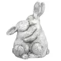 MCarr 13" Kissing Rabbits White