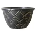 Grower Select 12.00 Lattice Hanging Basket Black w/ Gold Brush w/ 18.00 4-Strand Hanger 50/CS