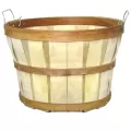 Grower Select Half Bushel Basket With 2 Loop Handle Natural 12/CS 27CS/PL