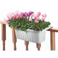 Apollo 24" Adjustable Railing Planter White