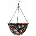 Gardener Select 14" Hanging Basket Black Red Fabric Coco Liner 6/CS
