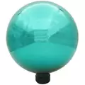 Gardener Select 10" Sea Blue Orb Glass Garden Globe