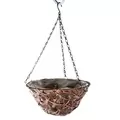 Gardener Select 12" Hanging Basket Round Brown Wicker 3 Strand Hanger 12/CS