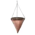 Gardener Select 12" Plastic Cone Hanging Basket Rust 20/CS