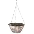 Gardener Select 12" Plastic & Straw Round Hanging Basket Grey/Tan 20/CS