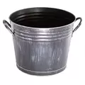 Gardener Select 11.8" Bucket Planter Antique Black 11.8"x9.5"x9.6" 12/CS