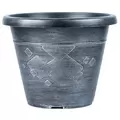 Grower Select 12.00 Beth Pot Silver Wash 11.5 Liter 3.04gal 24/CS - 13.11in OD x 10.24in H