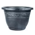 Grower Select 14.00 Kacey Planter Silver Wash 18 Liter 4.76gal 24/CS - 15.98in OD x 11.22in H