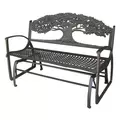 Painted Sky Glider Bench Tree Iron