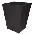 Tusco 22" Cosmo Square Planter Black