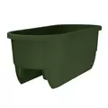 Apollo 24" Dual Deck Rail Planter Green