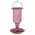 Classic 20oz Jewel Glass Amethyst Hummingbird Feeder 5 Ports