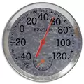 Headwind 8" EZ Read Metal Dial Thermometer/ Hygrometer Antique Aluminum