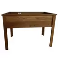 Heritage Wood Planter Box w/ Legs 18"x36"x28" Stained Walnut