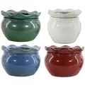 MCarr 4PC 8" Self Water Scallop Pot Mix Asst