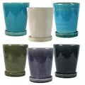 MCarr 18PC Tall Round Pot Set W/Sau Mix Colors