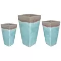 MCarr 15pc Tall Smooth Planter Pallet Volcanic Milky Blue