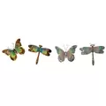 VCS 9" Verdigris Butterfly And Dragonfly