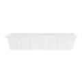 Novelty 24" Polypro Flower Box Planter White