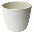 Algreen 14"x11" Round Ribbed Planter Whitesand