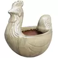 MCarr 16" Chicken Planter Falling Cream