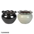 MCarr 4pc Self Watering Scallop Pot Mixed Asst